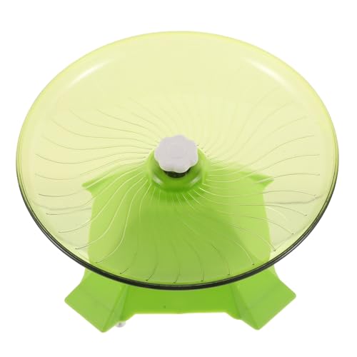 TOGEVAL Leises Hamsterrad Flying Saucer Laufrad für Kleintiere Wie Hamster Mäuse Igel Geräuscharmes Platzsparendes Trainingsrad Bewegung und Gesundheit von TOGEVAL