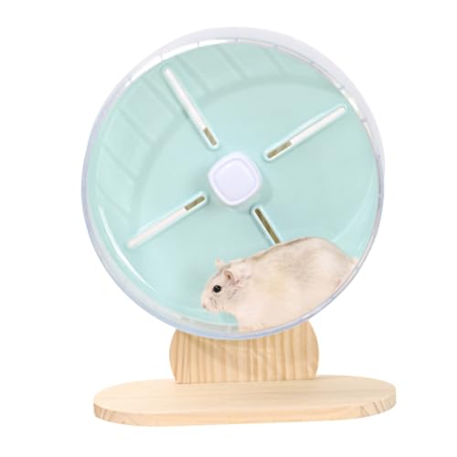 TOGEVAL Leises Hamsterrad mit Holzständer Geräuscharmes Laufrad für Zwerghamster Chinchillas Rennmäuse und Kleine Nager Robustes Haustierzubehör für Gesundes Kleintiertraining TOGEVAL Leises Hamsterrad mit Holzständer Geräuscharmes Laufrad für Zwerghamster Chinchillas Rennmäuse und Kleine Nager Robustes Haustierzubehör für Gesundes Kleintiertraining von TOGEVAL