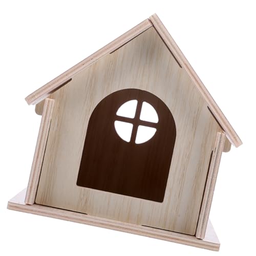 TOGEVAL Hölzernes Hamster-wohngebiet-versteckhaus für Zwerghamster Mäuse Rennmäuse Haustier-versteck-Spielzeug TOGEVAL Hölzernes Hamster-wohngebiet-versteckhaus für Zwerghamster Mäuse Rennmäuse Haustier-versteck-Spielzeug von TOGEVAL