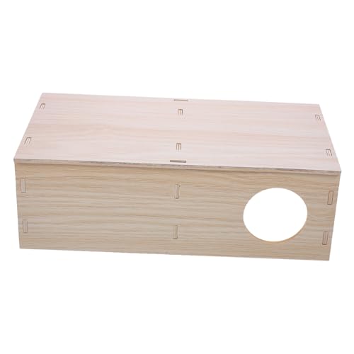 TOGEVAL Mehrkammer Holzhaus Kleintier Versteck aus Natürlichem Beißfestem Holz Geruchsneutral Warm und Bequem für Hamster Meerschweinchen und Kleine Nager Fördert Bewegung und Schutz im TOGEVAL Mehrkammer Holzhaus Kleintier Versteck aus Natürlichem Beißfestem Holz Geruchsneutral Warm und Bequem für Hamster Meerschweinchen und Kleine Nager Fördert Bewegung und Schutz im von TOGEVAL