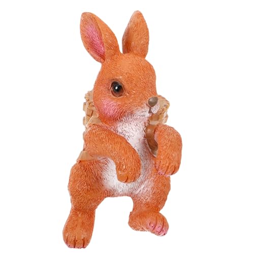 TOGEVAL Miniatur-hase-Figur Aquarium-Ornament Kunstharz Gartendekoration Für Dekorationen von TOGEVAL
