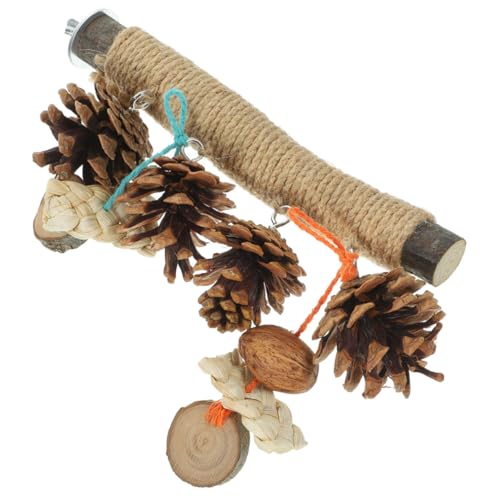 TOGEVAL Papagei Sitzstange aus Natürlichem Material Vogel Standstick Kauspielzeug für Wellensittiche Nymphensittiche und Papageien zur Beschäftigung und Krallenpflege TOGEVAL Papagei Sitzstange aus Natürlichem Material Vogel Standstick Kauspielzeug für Wellensittiche Nymphensittiche und Papageien zur Beschäftigung und Krallenpflege von TOGEVAL