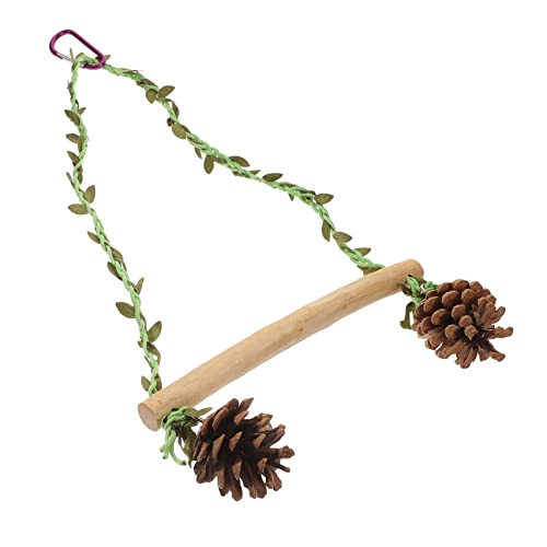 TOGEVAL Papagei Schaukel Spielzeug Holz Vogel Schaukel Für Haushalt Tragen-beständig Material Vogel Zubehör TOGEVAL Papagei Schaukel Spielzeug Holz Vogel Schaukel Für Haushalt Tragen-beständig Material Vogel Zubehör von TOGEVAL