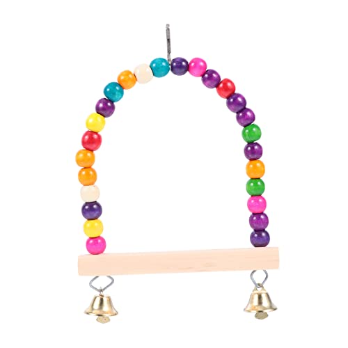 TOGEVAL Papagei Spielzeug Schaukelspielzeug für Papageien Hängematte drinnen ng Schaukel stressabbau Spielzeug dekompressionsspielzeug Vogel Stehen Vogel hängende Schaukel hölzern Colorful TOGEVAL Papagei Spielzeug Schaukelspielzeug für Papageien Hängematte drinnen ng Schaukel stressabbau Spielzeug dekompressionsspielzeug Vogel Stehen Vogel hängende Schaukel hölzern Colorful von TOGEVAL