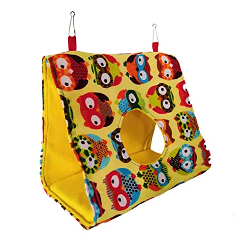 TOGEVAL Triangle Parrot Hammock Gemütliches Canvas Vogelbett Für Kleine Vögel Für Käfige Und Fenster Mit Sicherem Schlafplatz Für Papageien Und Kanarienvögel Gelb-gestreift TOGEVAL Triangle Parrot Hammock Gemütliches Canvas Vogelbett Für Kleine Vögel Für Käfige Und Fenster Mit Sicherem Schlafplatz Für Papageien Und Kanarienvögel Gelb-gestreift von TOGEVAL