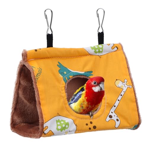 TOGEVAL Vogelhaus Hängematte Für Wellensittiche Weiches Und Warmes Nistbett Für Winter Robust Und Pflegeleicht Für Kleintiere Gelbes Design Mit Rundem TOGEVAL Vogelhaus Hängematte Für Wellensittiche Weiches Und Warmes Nistbett Für Winter Robust Und Pflegeleicht Für Kleintiere Gelbes Design Mit Rundem von TOGEVAL