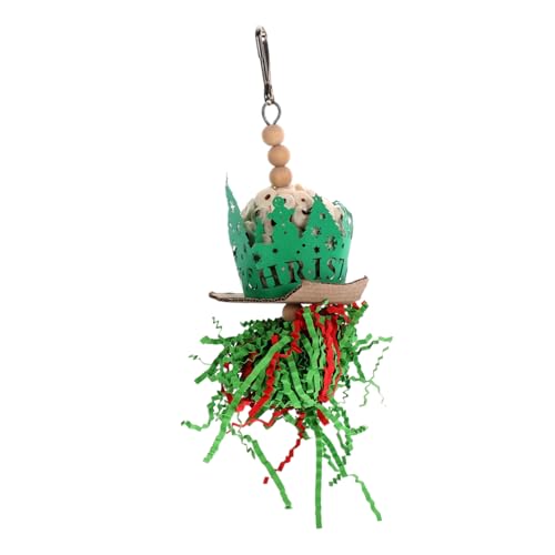 TOGEVAL Hängendes Weihnachts-Spielzeug Für Papageien Langlebiges Kau Und Spielzeug Für Vögel Sicheres Vogelkäfig-zubehör Aus Verschleißfestem Material Für Wellensittiche Und Andere TOGEVAL Hängendes Weihnachts-Spielzeug Für Papageien Langlebiges Kau Und Spielzeug Für Vögel Sicheres Vogelkäfig-zubehör Aus Verschleißfestem Material Für Wellensittiche Und Andere von TOGEVAL