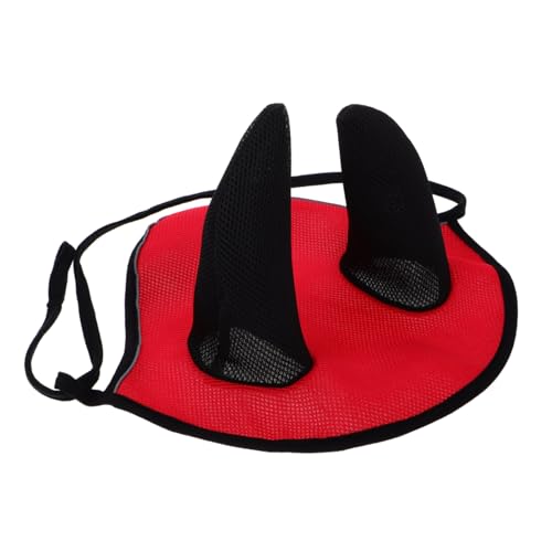 TOGEVAL Pferdebechanlage Kopfbedeckung schützende Ohrmaske Kopfbedeckung für Pferde Pferdemaske Wickeln Pferdegesichtsmaske Reitzubehör Polyester-Abdeckung atmungsaktives Netz rot TOGEVAL Pferdebechanlage Kopfbedeckung schützende Ohrmaske Kopfbedeckung für Pferde Pferdemaske Wickeln Pferdegesichtsmaske Reitzubehör Polyester-Abdeckung atmungsaktives Netz rot von TOGEVAL