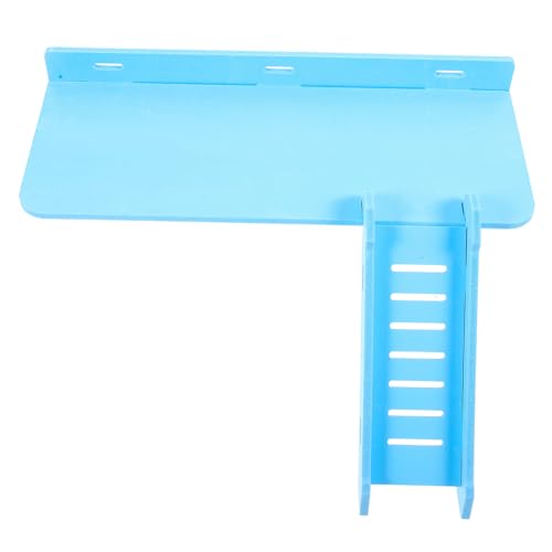 TOGEVAL Hamster Käfig blau Holz Plattform Klettern Leiter Meerschweinchen Spielzeug Haustier Käfig Bord TOGEVAL Hamster Käfig blau Holz Plattform Klettern Leiter Meerschweinchen Spielzeug Haustier Käfig Bord von TOGEVAL