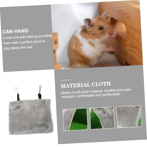 TOGEVAL Plüsch Vogelbett für Käfig Warmes Hängendes Papageiennest Atmungsaktive Kuschelhängematte für Kleine Vögel Wie Kanarien Papageien Nymphensittiche Winter schlafversteck von TOGEVAL