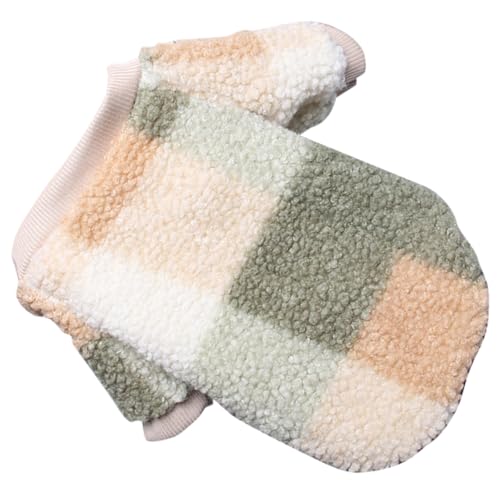 TOGEVAL Plüschkleidung für Kleine Haustiere Warme Kaninchenkleidung aus Weichem Material Atmungsaktives Langlebiges und Bequemes Haustierkostüm für Kaninchen und Kleine Hunde S Grün von TOGEVAL