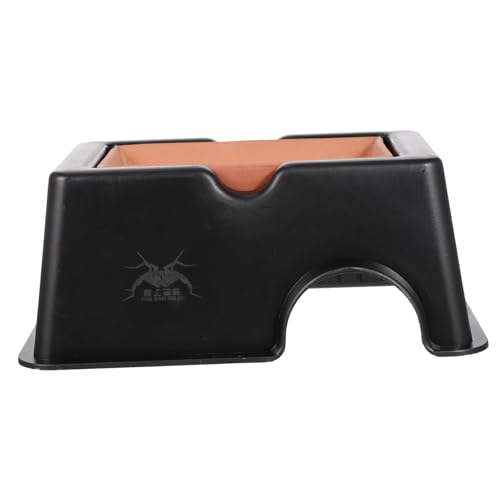 TOGEVAL Reptilien Versteck Höhle aus Keramik mit Futterstelle Großes Feuchtes Unterschlupf Zubehör für Schlangen Eidechsen und Skorpione im Terrarium Langlebiger Kunststoff TOGEVAL Reptilien Versteck Höhle aus Keramik mit Futterstelle Großes Feuchtes Unterschlupf Zubehör für Schlangen Eidechsen und Skorpione im Terrarium Langlebiger Kunststoff von TOGEVAL