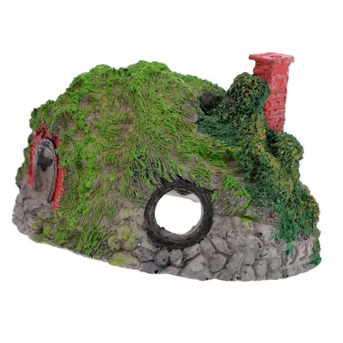 TOGEVAL Resin Aquarium Fischhöhle Sicher Stabile Deko für Fischtank Kompakt Realistisch Fischversteck Aquariendeko für Betta Garnelen von TOGEVAL