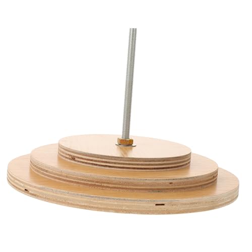 TOGEVAL Runde Kratzscheibe für Katzenbaum aus Holz Kratzfestes DIY Katzenzubehör Stabile Katzenkletterplattform Einfache Geeignet für Kratzpfosten Langlebig und Sicher von TOGEVAL