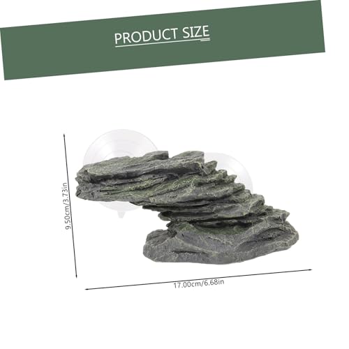 TOGEVAL Schildkrötenplattform Aquarium Basking Plattform Kletterrampe für Wasserschildkröten Terrarium Dekoration Landschaftsbau Klettern und Sonnenbaden Zubehör von TOGEVAL
