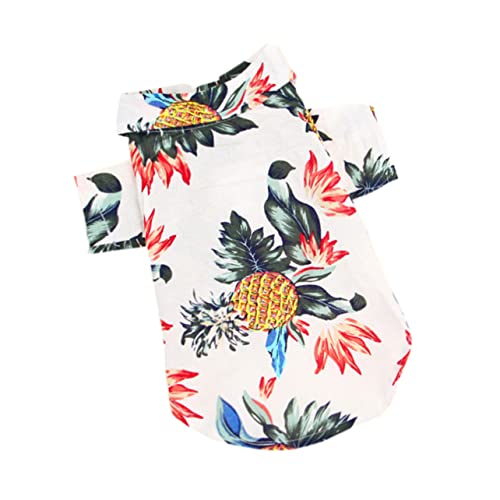 TOGEVAL Pet Shirt Für Hunde Atmungsaktive Sommerbluse Für Kleine Und Mittelgroße Haustiere Weiße Und Für Alltag Und von TOGEVAL