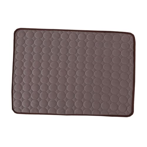TOGEVAL Sommermatte Größe Pet Pad Welpe Hundekühlungsmatte für Hundebett Matte für Hunde Kühlbett für Hunde Kühlmatte Hund Hundekühlungspads Haustiermatten Hund kühlmatte Kaffee von TOGEVAL