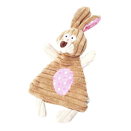TOGEVAL Plüsch Molar Spielzeug Für Hunde Cartoon Design Geräuschfunktion Langlebig Und Bissfest Pädagogisches Spielzeug Für Haustiere Rosa Hase Hellbraun TOGEVAL Plüsch Molar Spielzeug Für Hunde Cartoon Design Geräuschfunktion Langlebig Und Bissfest Pädagogisches Spielzeug Für Haustiere Rosa Hase Hellbraun von TOGEVAL