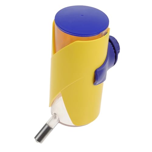 TOGEVAL Wasserspender für Haustiere Tragbare Wasserflasche für Hunde und Katzen Leicht zu Reinigen mit Stahlkugel Design für Hundekäfige und Unterwegs von TOGEVAL