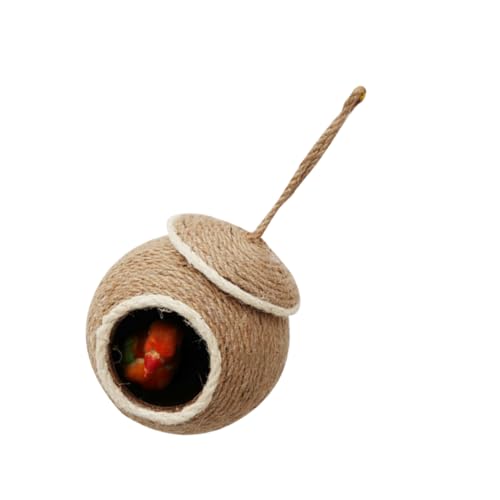 TOGEVAL Hanfseil Hängematte Für Vögel Rundes Schlafnest Für Papageien Und Kleintiere Warmes Und Sicheres Zuhause Für Käfig Handgewebtes Langlebiges Design TOGEVAL Hanfseil Hängematte Für Vögel Rundes Schlafnest Für Papageien Und Kleintiere Warmes Und Sicheres Zuhause Für Käfig Handgewebtes Langlebiges Design von TOGEVAL