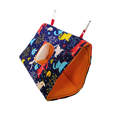 TOGEVAL Hängendes Katzenbett Aus Canvas Für Kleine Haustiere Triangel-Bird Nest Mit Orangefarbener Innenseite Für Kanarienvögel Papageien Und Hamster Stilvoll Und Bequem TOGEVAL Hängendes Katzenbett Aus Canvas Für Kleine Haustiere Triangel-Bird Nest Mit Orangefarbener Innenseite Für Kanarienvögel Papageien Und Hamster Stilvoll Und Bequem von TOGEVAL