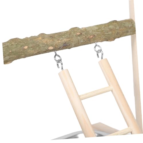 TOGEVAL Vogelspielplatz aus Holz mit Leiter und Snack Schale Vogel Trainingsständer für Papageien Stabiles Vogel klettergerüst Natürlicher Holz papageiensitz Interaktives Spielgerät für TOGEVAL Vogelspielplatz aus Holz mit Leiter und Snack Schale Vogel Trainingsständer für Papageien Stabiles Vogel klettergerüst Natürlicher Holz papageiensitz Interaktives Spielgerät für von TOGEVAL