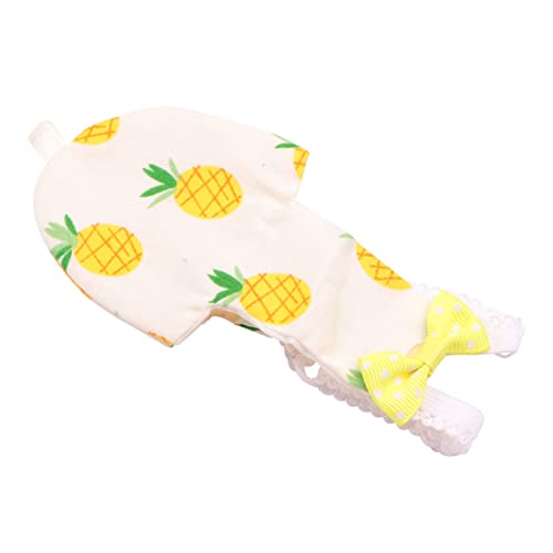 TOGEVAL Papageienkleidung Windelanzug Für Vögel wasserdichte Fluganzüge Für Sittiche Und Tauben Pineapple Modisches Design Mit Praktischen Taschen Und Einfacher Reinigung Für Innen von TOGEVAL