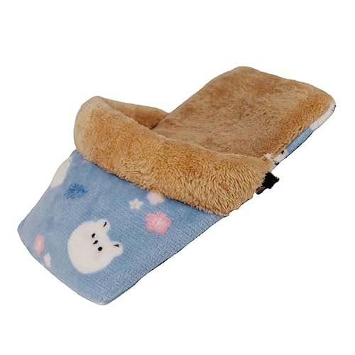 TOGEVAL Warmer Hamster Schlafsack Kuschelhöhle Kleintier Versteck Nest für Kaninchen Meerschweinchen Winterbett Haustierbedarf Blau TOGEVAL Warmer Hamster Schlafsack Kuschelhöhle Kleintier Versteck Nest für Kaninchen Meerschweinchen Winterbett Haustierbedarf Blau von TOGEVAL