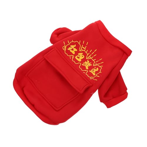TOGEVAL Warmer Haustier Overall für Hunde und Katzen Niedliches Winter Kostüm Strapazierfähiges Material Leicht und Kompakt für Joggen und Kalte Tage für Französische Bulldogge und Corgi von TOGEVAL