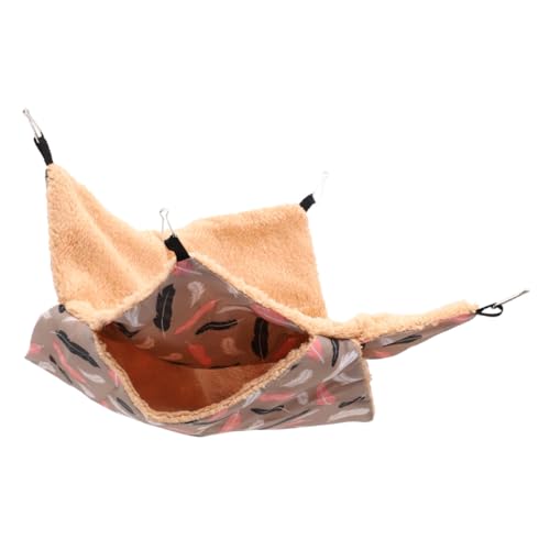 TOGEVAL Warmes Meerschweinchen Hängematte Kuschelbett aus Baumwolle Komfortables Chinchilla Versteck Atmungsaktives Kratzfestes Hamsterhängematte Nest für Kleintiere TOGEVAL Warmes Meerschweinchen Hängematte Kuschelbett aus Baumwolle Komfortables Chinchilla Versteck Atmungsaktives Kratzfestes Hamsterhängematte Nest für Kleintiere von TOGEVAL