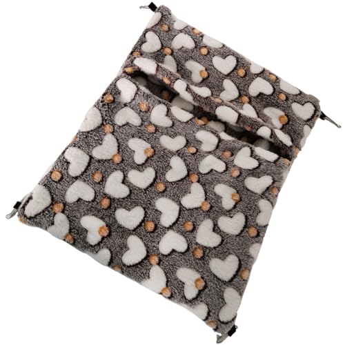 TOGEVAL Warmes Waschbares Hamsterbett aus Kratzfestem Material Bequeme Hängematte für Winter Atmungsaktiv und Langlebig für Kleintiere Wie Hamster und Chinchillas TOGEVAL Warmes Waschbares Hamsterbett aus Kratzfestem Material Bequeme Hängematte für Winter Atmungsaktiv und Langlebig für Kleintiere Wie Hamster und Chinchillas von TOGEVAL