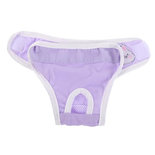 TOGEVAL Waschbare Hundehose für Weibliche Hunde Atmungsaktive Periodenwindel Wiederverwendbare Schutzhose mit Antiharassment Design Sanfte Passform für Kleine Rassen Wie Corgi von TOGEVAL