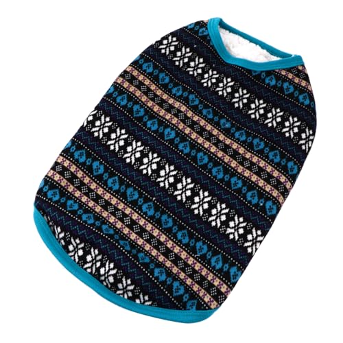 TOGEVAL Winter Hundepullover mit Fleecefutter Wärmender Hundejumper für Kleine und Mittelgroße Hunde Atmungsaktives Haustierkleidungsstück für Joggen und Outdoor Zufällige von TOGEVAL