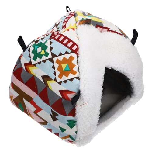 TOGEVAL kleines Hamsterhaus hängende Chinchilla-Hängematte Hasennest Einstreu für Winterhamster Hamsternest kanninchenhäuser kaninchenhäuser Haushalt Hamsterhütte Hamsterversteck Baumwolle TOGEVAL kleines Hamsterhaus hängende Chinchilla-Hängematte Hasennest Einstreu für Winterhamster Hamsternest kanninchenhäuser kaninchenhäuser Haushalt Hamsterhütte Hamsterversteck Baumwolle von TOGEVAL