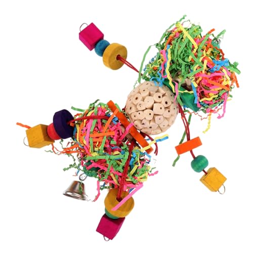 TOGEVAL Vogel-Schredder-Hängespielzeug für Papageien Vogel-Kauspielzeug Vogelkäfig-Zubehör Papageien-Spielzeug lustiges Robustes Vogelspielzeug für den Käfig TOGEVAL Vogel-Schredder-Hängespielzeug für Papageien Vogel-Kauspielzeug Vogelkäfig-Zubehör Papageien-Spielzeug lustiges Robustes Vogelspielzeug für den Käfig von TOGEVAL
