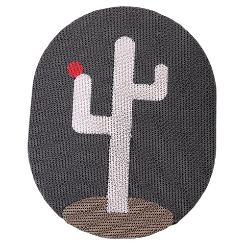 TOGEVAL Home Pet Entertainment Toy Katzenkratzbrett Aus Wellpappe Interaktives Spielzeug Für Katzen Zur Krallenpflege Und Selbstbeschäftigung Zufällige Farben Für Wohnungskatzen von TOGEVAL