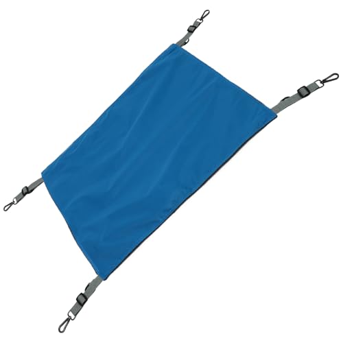 TOGEVAL wasserdichte Nylon katzenhängematte Kratzfest Atmungsaktiv mit Drehbarem Metallhaken Komfortables Schlafbett für Kleine Haustiere Ganzjährig Indoor Geeignet Blau von TOGEVAL