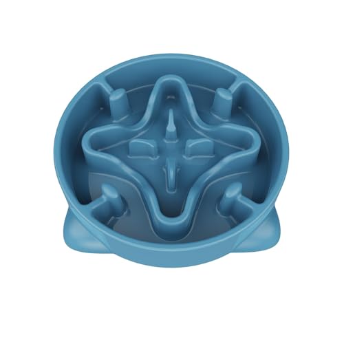 Antischlingnapf Hunde, 22cm Anti Schling Napf Hundenapf Futternapf für Kleiner und Mittlerer Hund (M, Blau) von TOKAYIFE