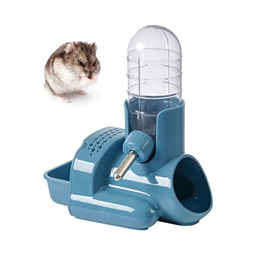 Hamster Wasserflasche, 3 in 1 freistehender automatischer Wasserspender (Blau) von TOKAYIFE