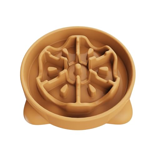 Antischlingnapf Hunde Groß, 27.1cm Anti Schling Napf Hundenapf Futternapf für Mittlerer und Großer Hund (L, Orange) von TOKAYIFE