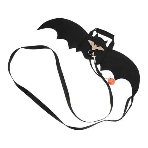 TOKIDNY 2 Sätze Fledermaus Flügel Katzenkostüm mit Kürbisglöckchen Verstellbares Hundeharness für Kleine Hunde und Katzen Halloween Party Dress Up Accessoires TOKIDNY 2 Sätze Fledermaus Flügel Katzenkostüm mit Kürbisglöckchen Verstellbares Hundeharness für Kleine Hunde und Katzen Halloween Party Dress Up Accessoires von TOKIDNY