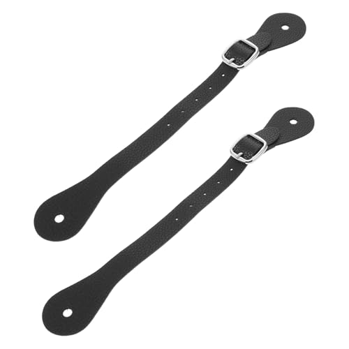 TOKIDNY Reitsportbedarf: 2er-Pack weiche PU-Sporenriemen für Westernstiefel sicherer Sitz für Pferde Flechtset von TOKIDNY