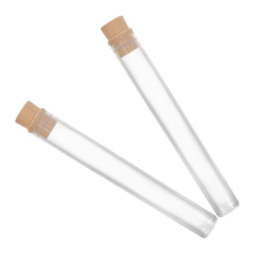 TOKIDNY 2 Stück Transparente Pet Hair Keepsake Box Robuster Katzen Schnurrhaare Halter und Hundehaar Memorial Flasche Tragbare Aufbewahrung für Haar und Schnurrhaarreste als Andenken von TOKIDNY