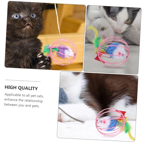 TOKIDNY 4 Stück Teiliges Katzenspielzeug Plüschmäuse Interaktiv Bunte Rattenform für Drinnen Katzenspielzeug Käfigzubehör Fördert Bewegung und Jagdverhalten Zufällige Zufällige Farbe TOKIDNY 4 Stück Teiliges Katzenspielzeug Plüschmäuse Interaktiv Bunte Rattenform für Drinnen Katzenspielzeug Käfigzubehör Fördert Bewegung und Jagdverhalten Zufällige Zufällige Farbe von TOKIDNY