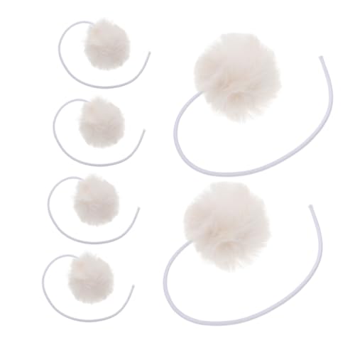 TOKIDNY 6 Stück Teiliges Katzenspielzeug mit Glocken Ersatzbälle für Kratzbaum Weicher Plüsch Langlebig und Robust Interaktives Katzenball für Indoor Kätzchen Bewegung und Beschäftigung von TOKIDNY