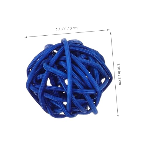 TOKIDNY 65 Stück Teiliges Rattan Deko Kugel Vielseitige Natur Weidenkugeln für Vasenfüllung DIY Basteln Party Hochzeit Tischdeko und Vogel Kauspielzeug Farbenfrohe Aromatherapie Zubehör von TOKIDNY