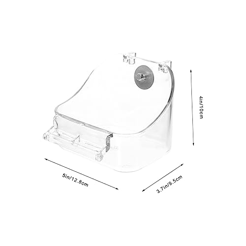 TOKIDNY Hängende Vogelbadewanne für Wellensittiche und Kleine Vögel Multifunktionale Käfigbadewanne aus Transparentem Strapazierfähigem Material Einfach zu Reinigen und Stresslösend TOKIDNY Hängende Vogelbadewanne für Wellensittiche und Kleine Vögel Multifunktionale Käfigbadewanne aus Transparentem Strapazierfähigem Material Einfach zu Reinigen und Stresslösend von TOKIDNY