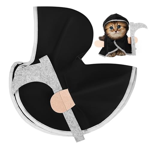 TOKIDNY Halloween Haustier Umhang Polyester Langlebig Sicher Vielseitig Einsetzbar für Hunde Katzen Partykostüm Festlich Auffällig Niedlich von TOKIDNY