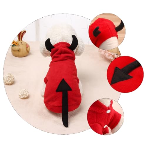 TOKIDNY Halloween Haustierkostüm Teufel Wintermantel aus Polar Fleece Warm Bequem Atmungsaktiv Einfach Anzuziehen für Hunde und Katzen Geeignet für Halloween Karneval Fotoshootings TOKIDNY Halloween Haustierkostüm Teufel Wintermantel aus Polar Fleece Warm Bequem Atmungsaktiv Einfach Anzuziehen für Hunde und Katzen Geeignet für Halloween Karneval Fotoshootings von TOKIDNY