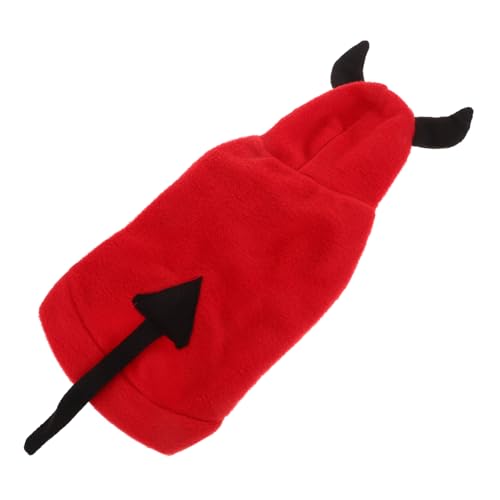 TOKIDNY Halloween Haustierkostüm aus Flauschigem Fleece Warm und Langlebig mit Schwarzen Ohren und Bequem und Pflegeleicht für Hunde und Katzen an Halloween-Partys TOKIDNY Halloween Haustierkostüm aus Flauschigem Fleece Warm und Langlebig mit Schwarzen Ohren und Bequem und Pflegeleicht für Hunde und Katzen an Halloween-Partys von TOKIDNY
